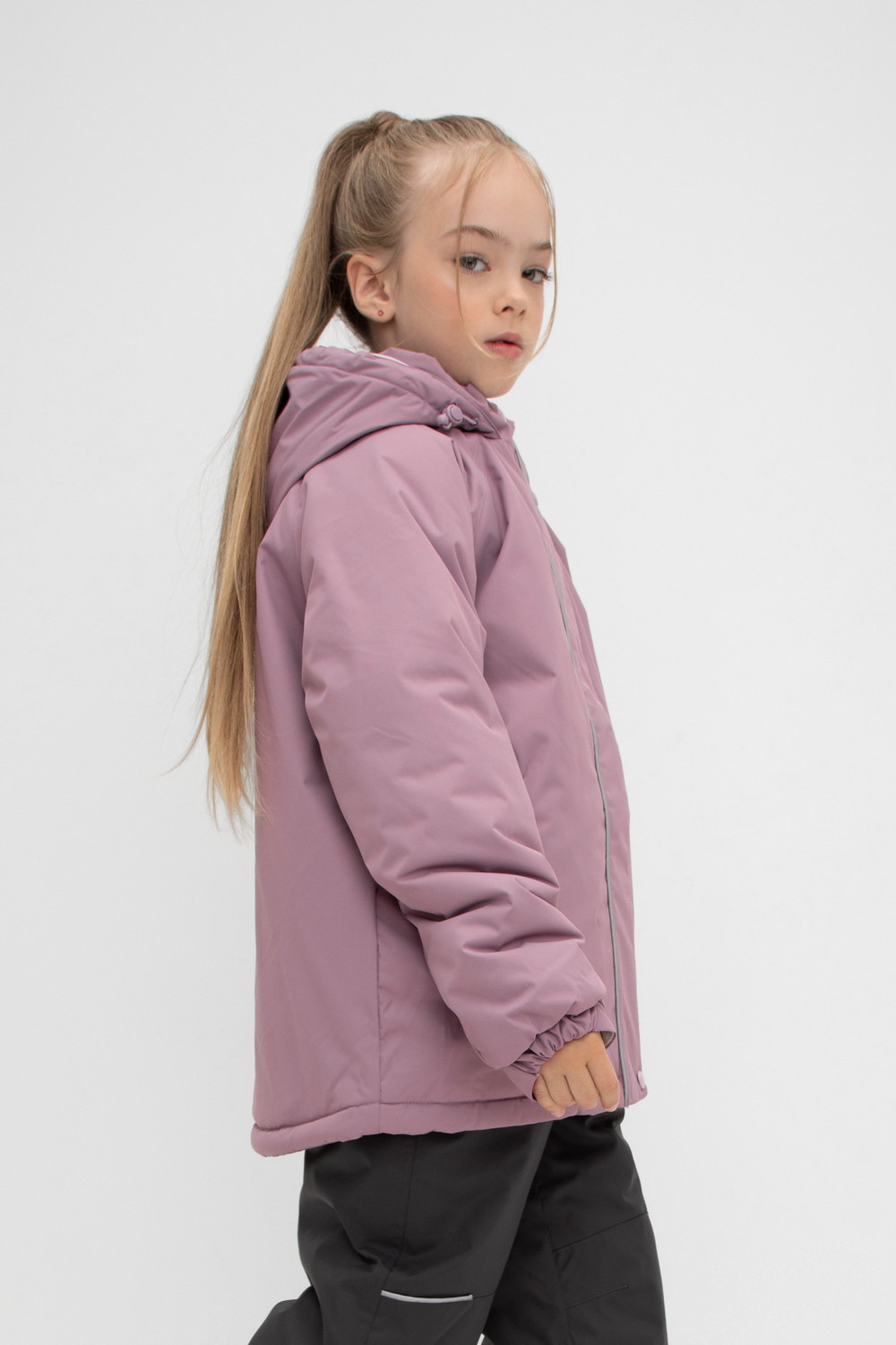 картинка Куртка зимняя для девочки Crockid ВК 38096/3 ГР от магазина детских товаров ALiSa