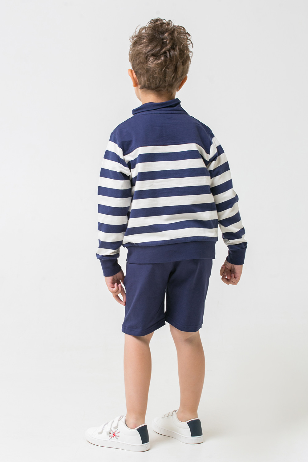 картинка Куртка для мальчика Crockid КР 301235 глубокий синий, полоска к282 от магазина детских товаров ALiSa