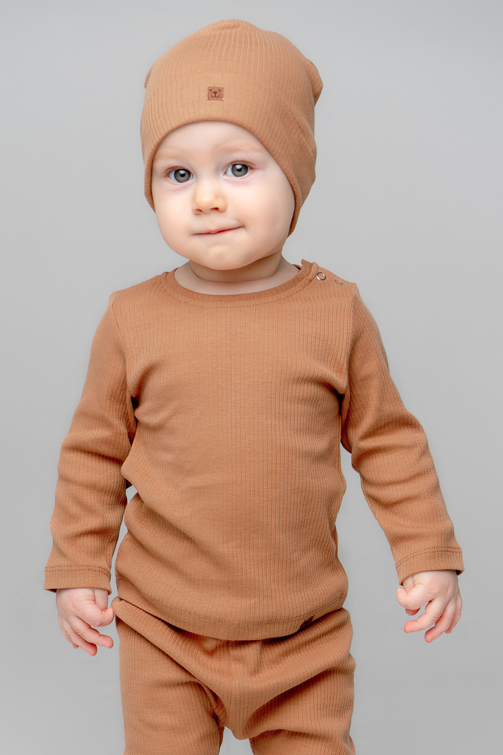 картинка Джемпер для мальчика Crockid К 301948 коричневый (я родился) я110 от магазина детских товаров ALiSa