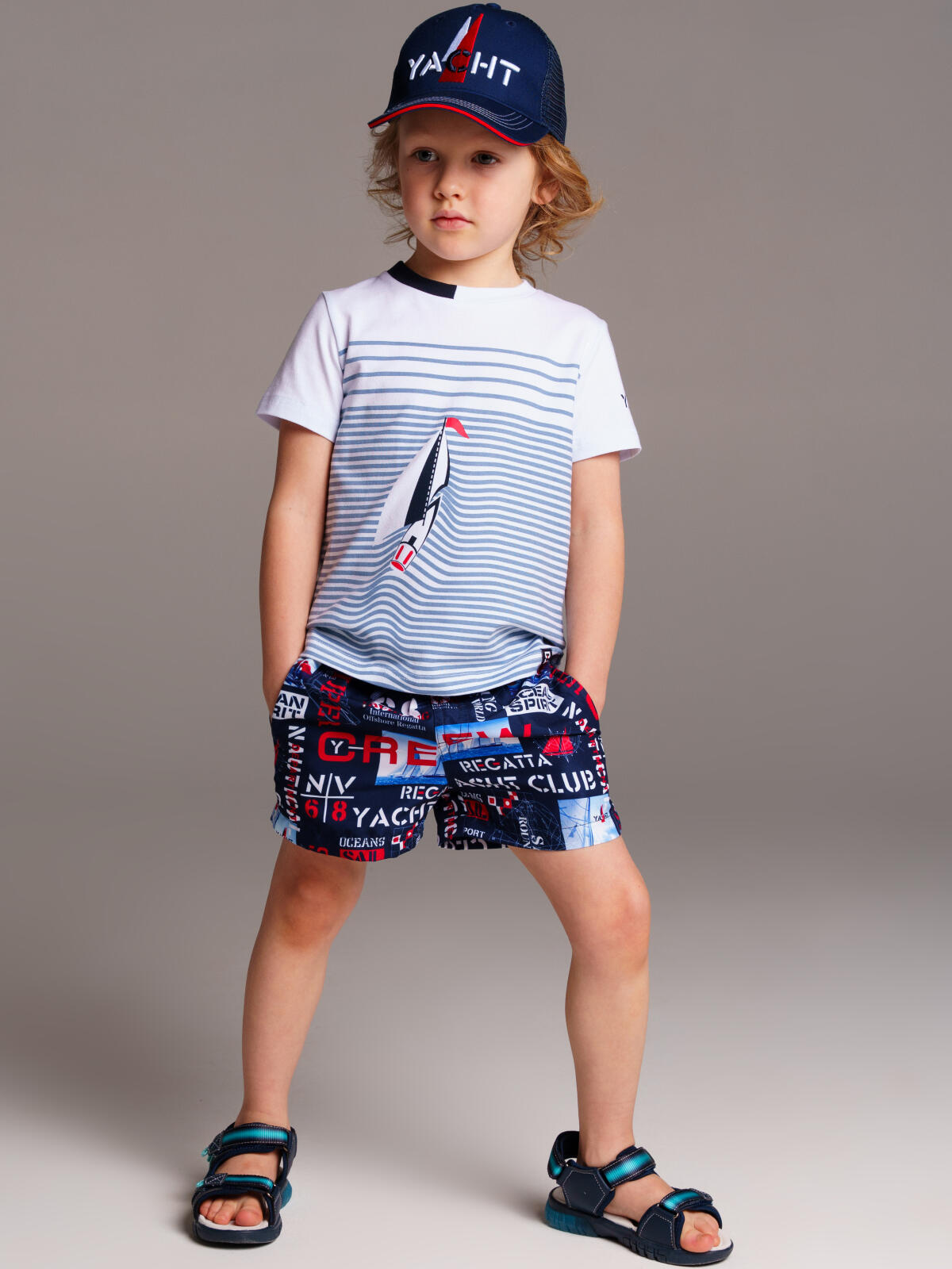 картинка Кепка текстильная для мальчика PL 12412183 Синяя от магазина детских товаров ALiSa