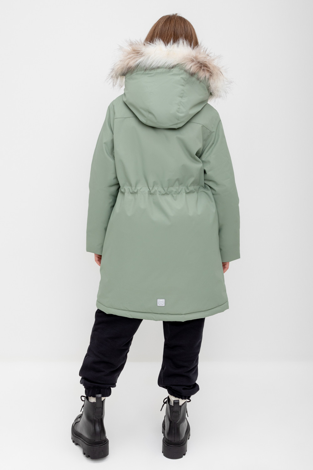 картинка Пальто зимнее для девочки Crockid ВК 38107/2 ГР от магазина детских товаров ALiSa