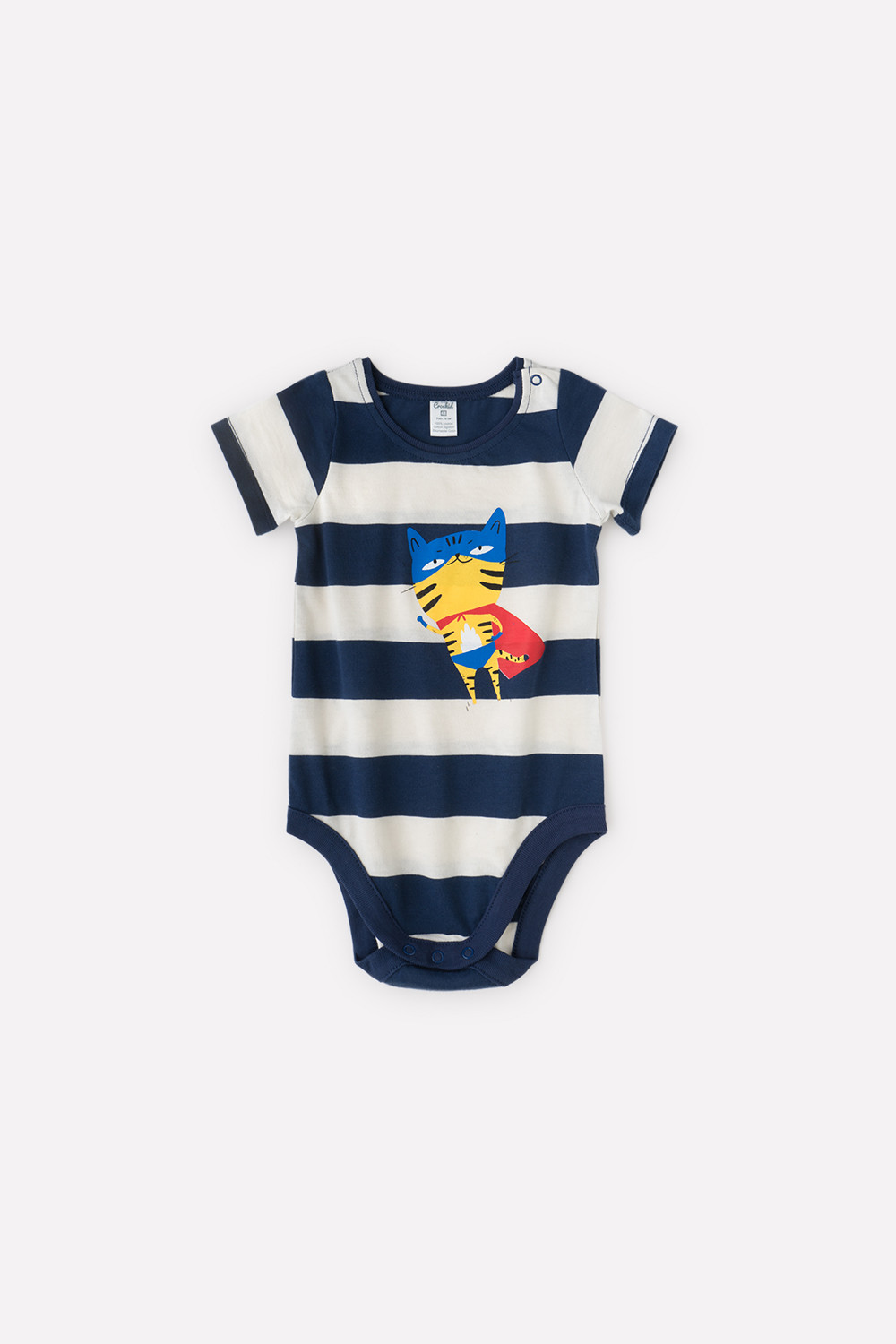 картинка Полукомбинезон для мальчика Crockid К 6378 темно-синий, полоска от магазина детских товаров ALiSa