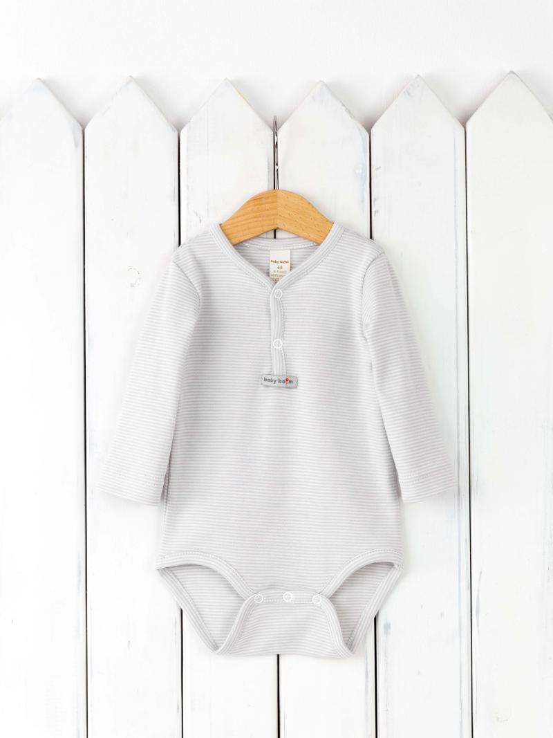 картинка Боди детское Baby Boom Б127/2-И Бежевый полоска от магазина детских товаров ALiSa