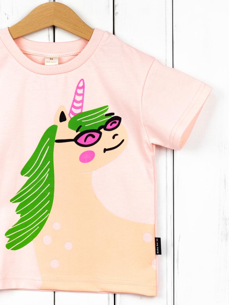 картинка Футболка для девочки Baby Boom Ф122/2-К Светло розовый Б108 от магазина детских товаров ALiSa