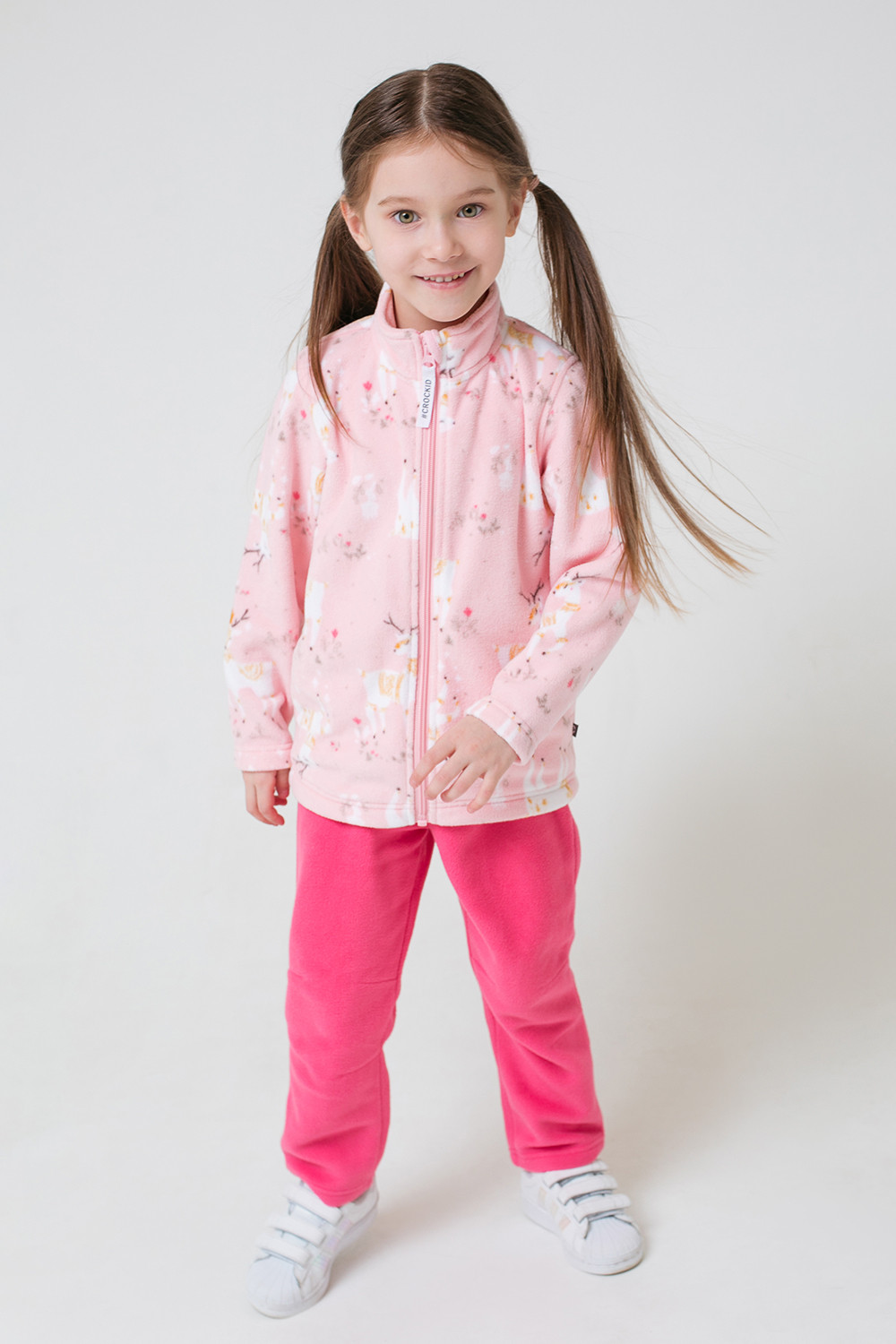 картинка Брюки флисовые для девочки Crockid ФЛ 40000/25 ГР от магазина детских товаров ALiSa