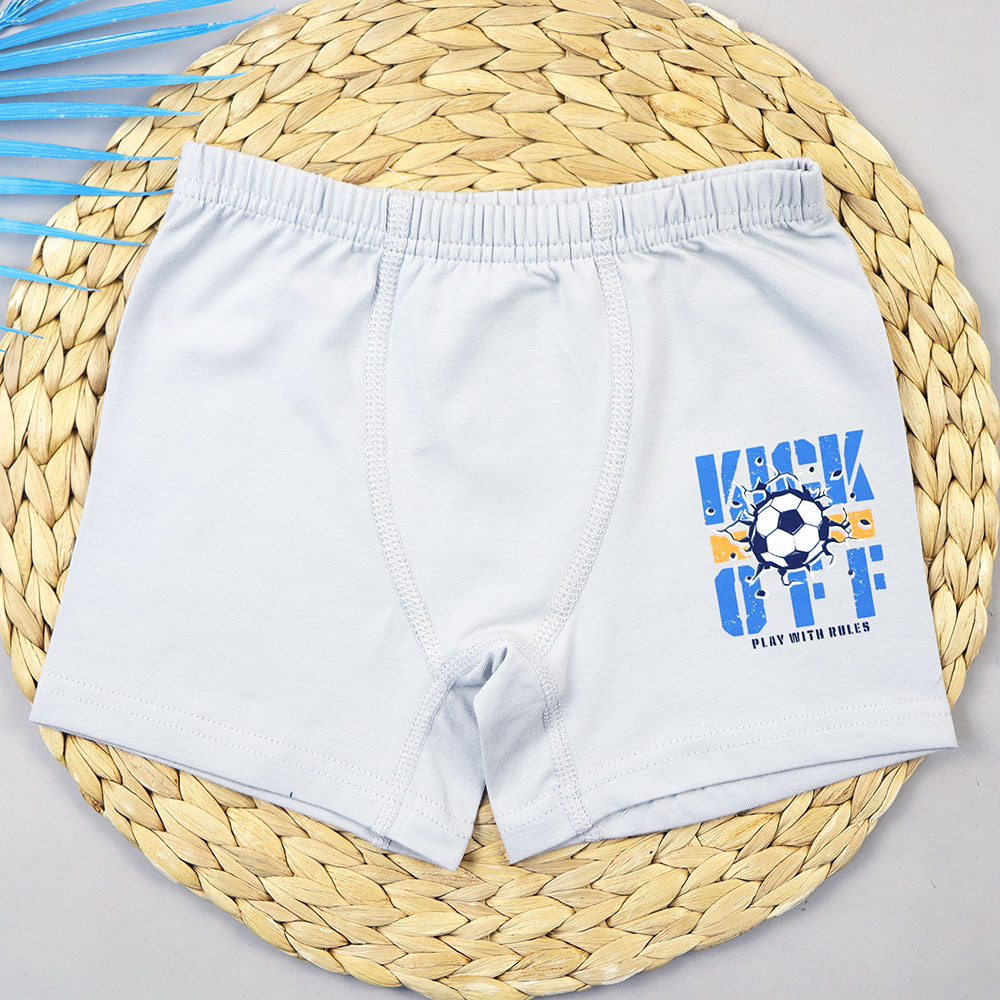 картинка Трусы боксеры для мальчика DR 3360-7901 Серый Kick от магазина детских товаров ALiSa