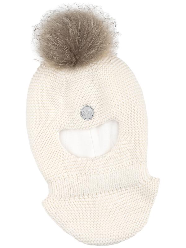 картинка Балаклава утепленная для девочки NIKASTYLE 10з15325 Молоко от магазина детских товаров ALiSa