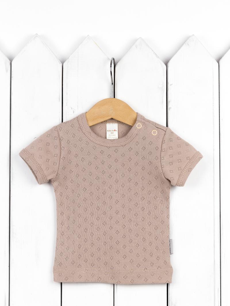 картинка Футболка детская Baby Boom Ф68/10-Р  я712 Ажур бежевый от магазина детских товаров ALiSa