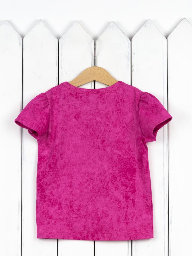 картинка Футболка для девочки Baby Boom Ф140/1-К Фуксия бабочки Б111 от магазина детских товаров ALiSa