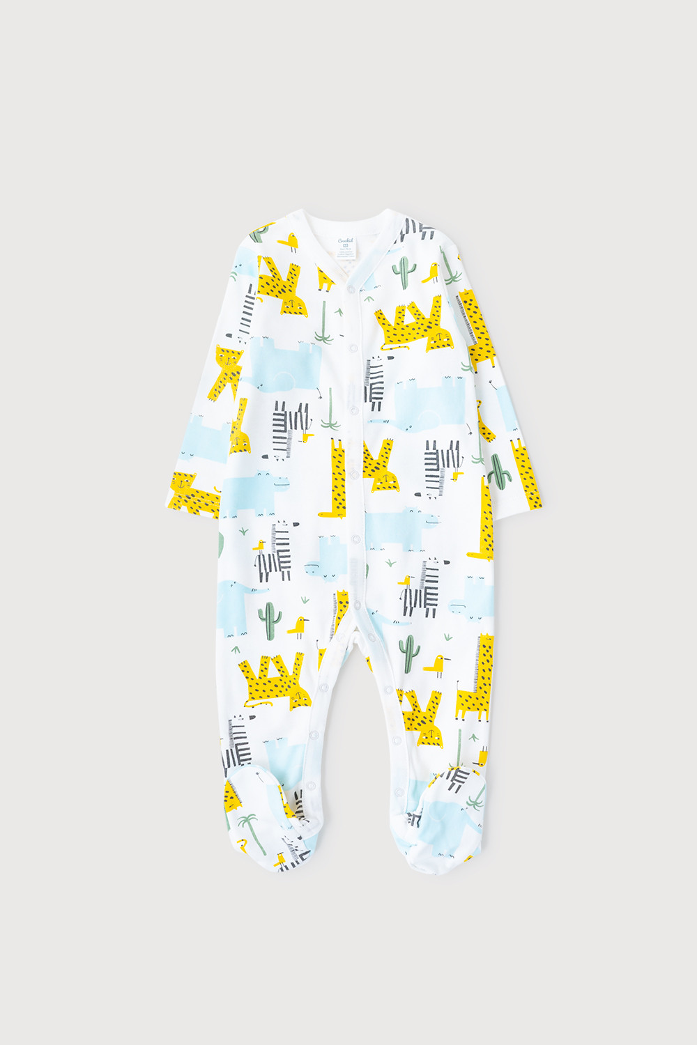 картинка Комбинезон для мальчика Crockid К 6025 веселое сафари на сахаре от магазина детских товаров ALiSa