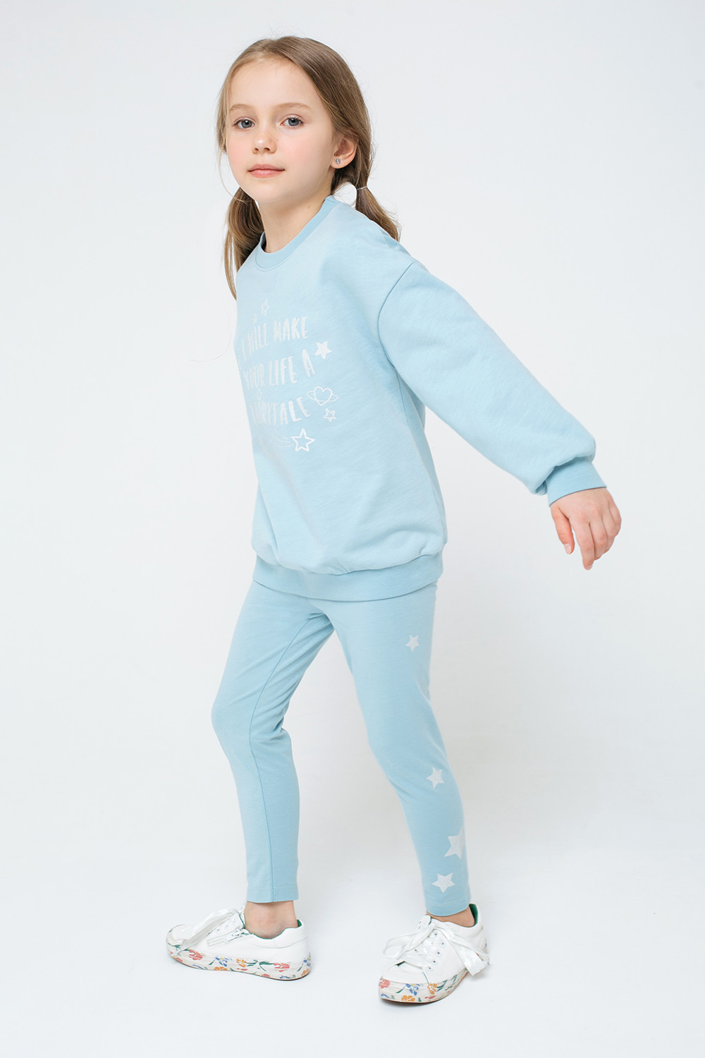 картинка Джемпер для девочки Crockid КР 301489 голубой к311 от магазина детских товаров ALiSa