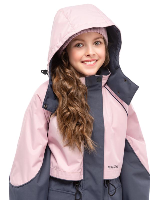 картинка Парка утеплённая для девочки NIKASTYLE 5м3425 Сакура Графит от магазина детских товаров ALiSa