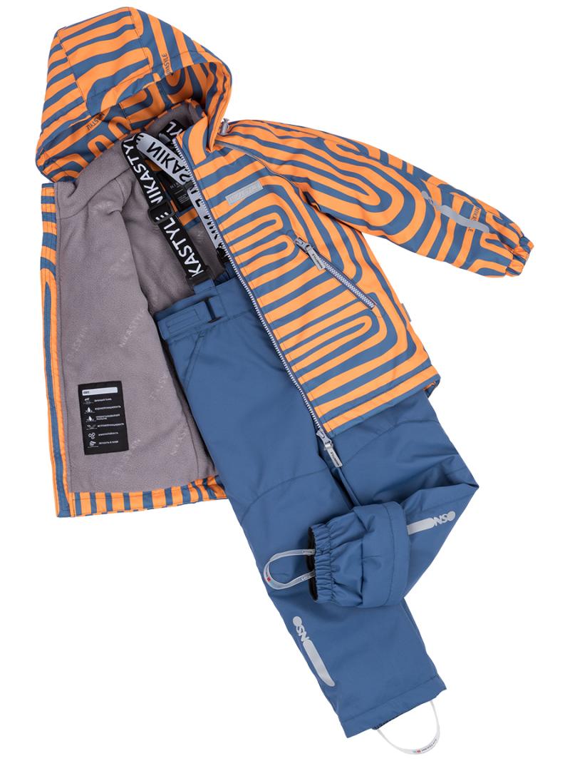 картинка Комплект утепленный для мальчика NIKASTYLE 7м1124 апельсин джинс от магазина детских товаров ALiSa