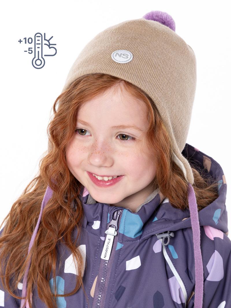 картинка Шапка для девочки NIKASTYLE 11м10424 беж от магазина детских товаров ALiSa