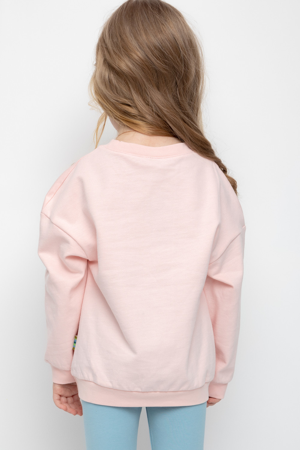 картинка Джемпер для девочки Crockid К 301741 бежево-розовый от магазина детских товаров ALiSa