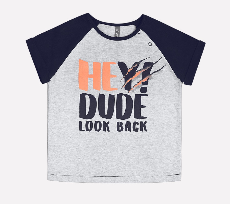 картинка Футболка для мальчика Crockid КР 300570 серо-голубой меланж к206 от магазина детских товаров ALiSa