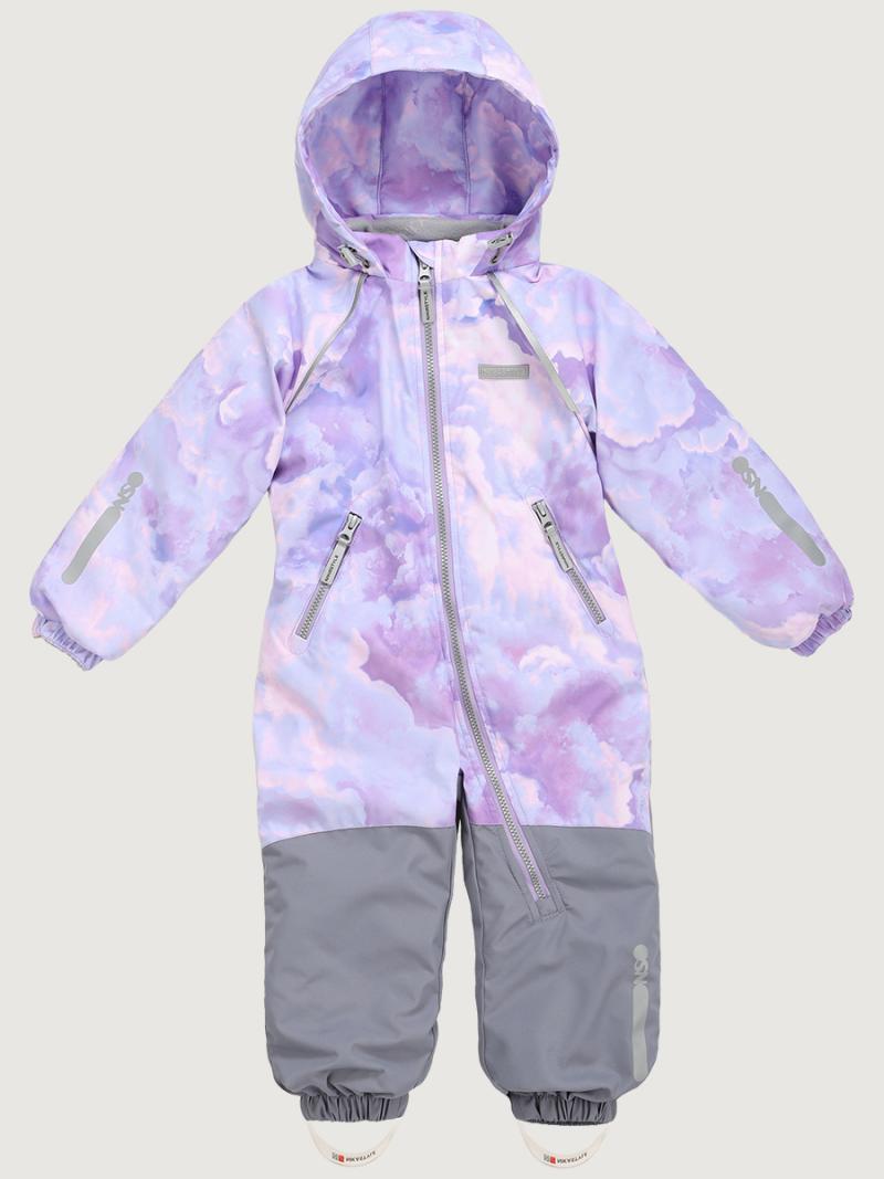 картинка Комбинезон утеплённый для девочки NIKASTYLE 8м0425 Сирень серый от магазина детских товаров ALiSa