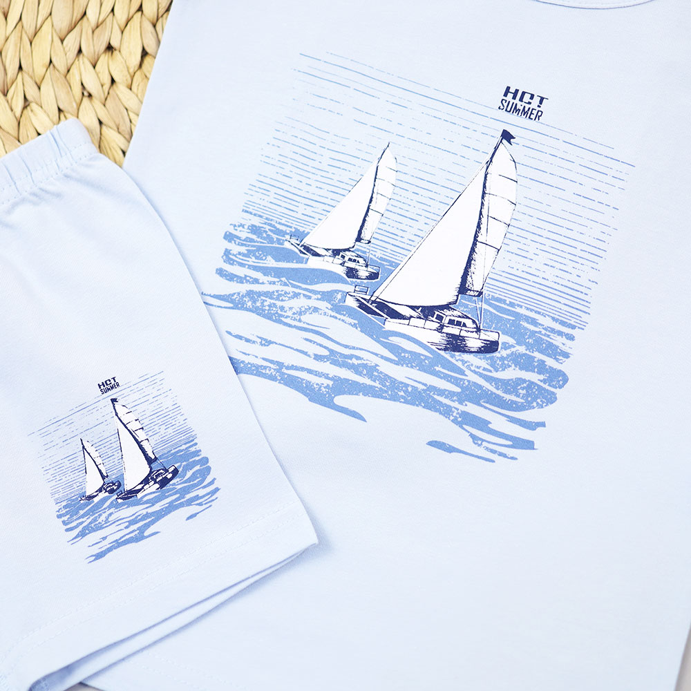 картинка Комплект для мальчика DR 2920-991 Голубой HOT Summer от магазина детских товаров ALiSa