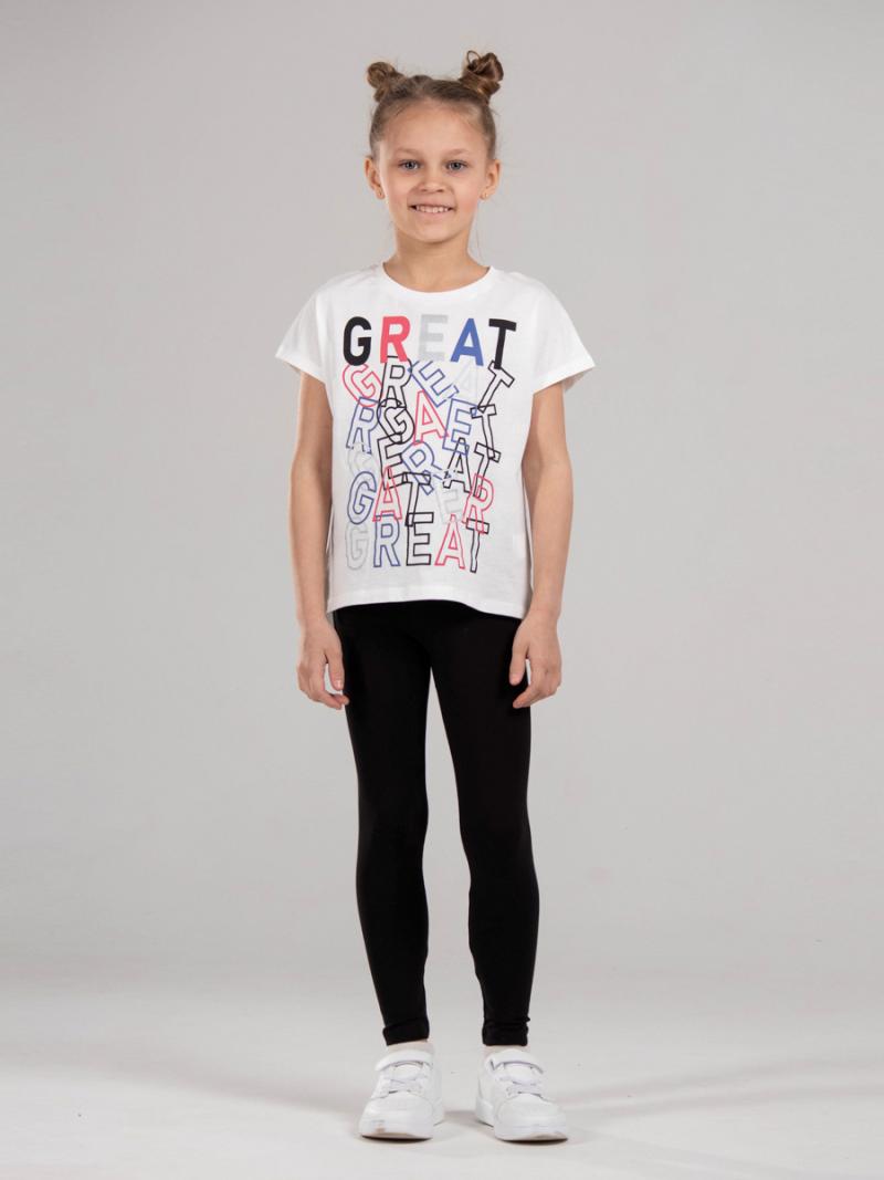 картинка Футболка для девочки CWJG 63160-21 Экрю от магазина детских товаров ALiSa