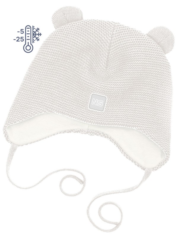 картинка Шапка утепленная NIKASTYLE 11з15124 Молоко от магазина детских товаров ALiSa
