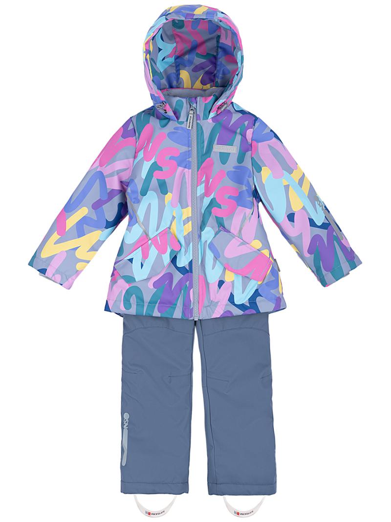 картинка Комплект утепленный для девочки NIKASTYLE 7м0824 розовый серый от магазина детских товаров ALiSa