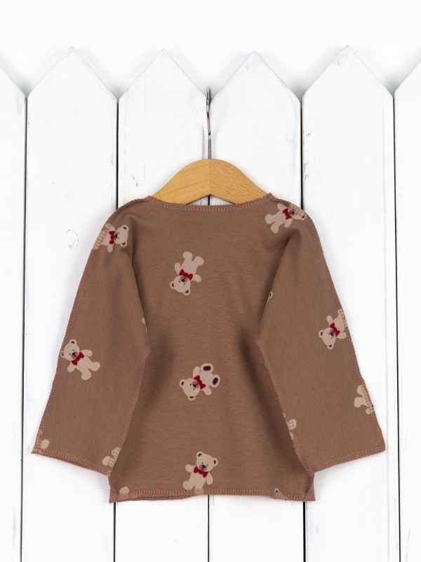 картинка Распашонка детская Baby Boom Р6/10007-И(Н) я726 Мишки на кофе от магазина детских товаров ALiSa