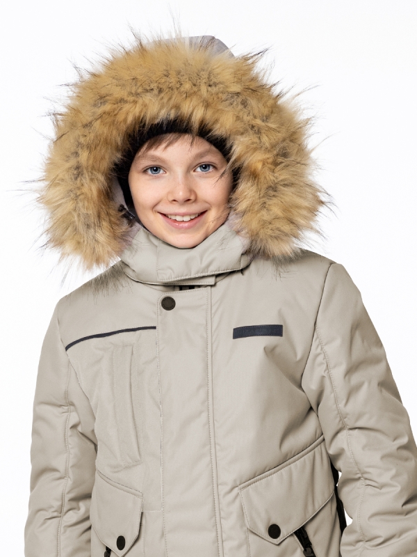 картинка Куртка зимняя для мальчика NIKASTYLE 4з3724 Беж от магазина детских товаров ALiSa