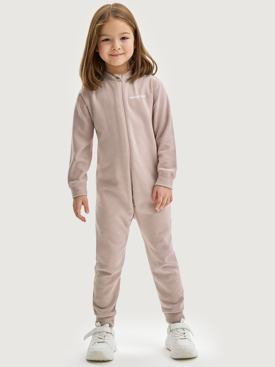 картинка Комбинезон флисовый для девочки NIKASTYLE 8т19025 Беж от магазина детских товаров ALiSa