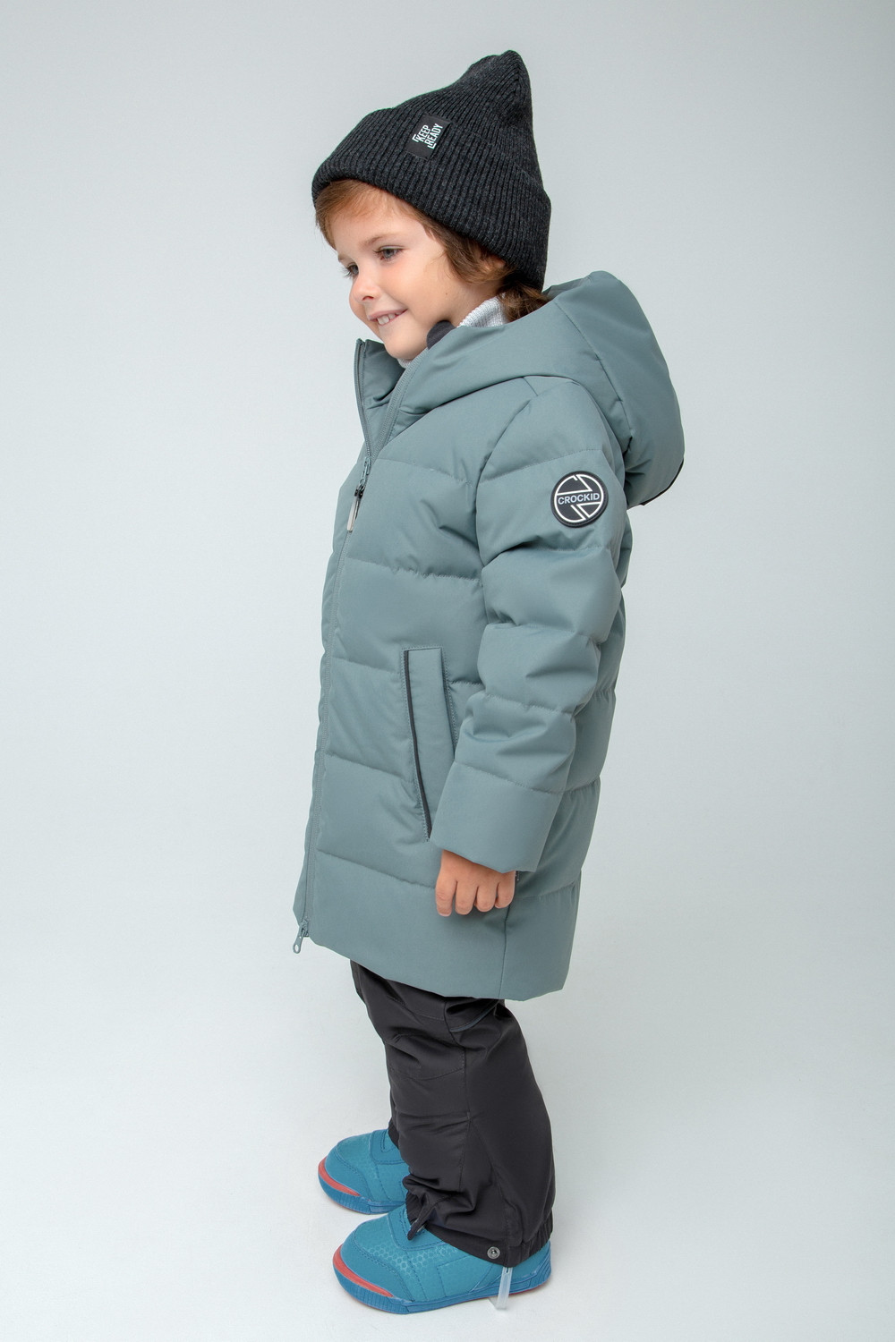 картинка Пальто пуховое для мальчика Crockid ВК 34064/3 УЗГ от магазина детских товаров ALiSa