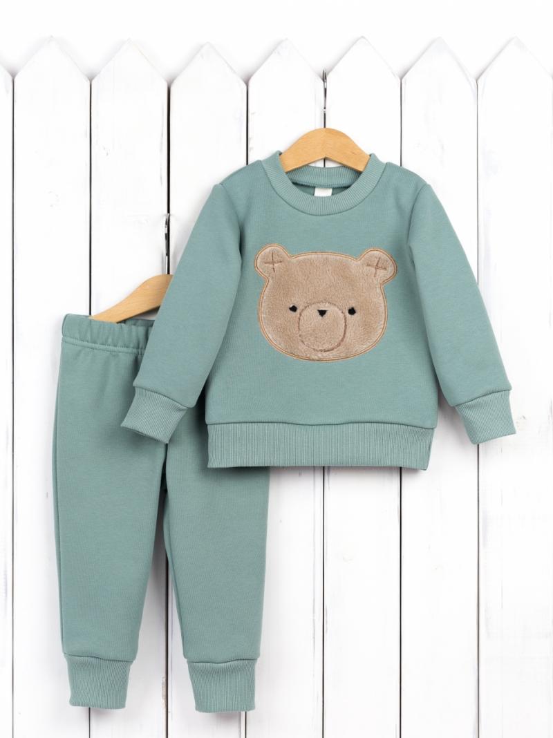 картинка Комплект детский Baby Boom КД482/9-Ф Медведь + шалфей от магазина детских товаров ALiSa