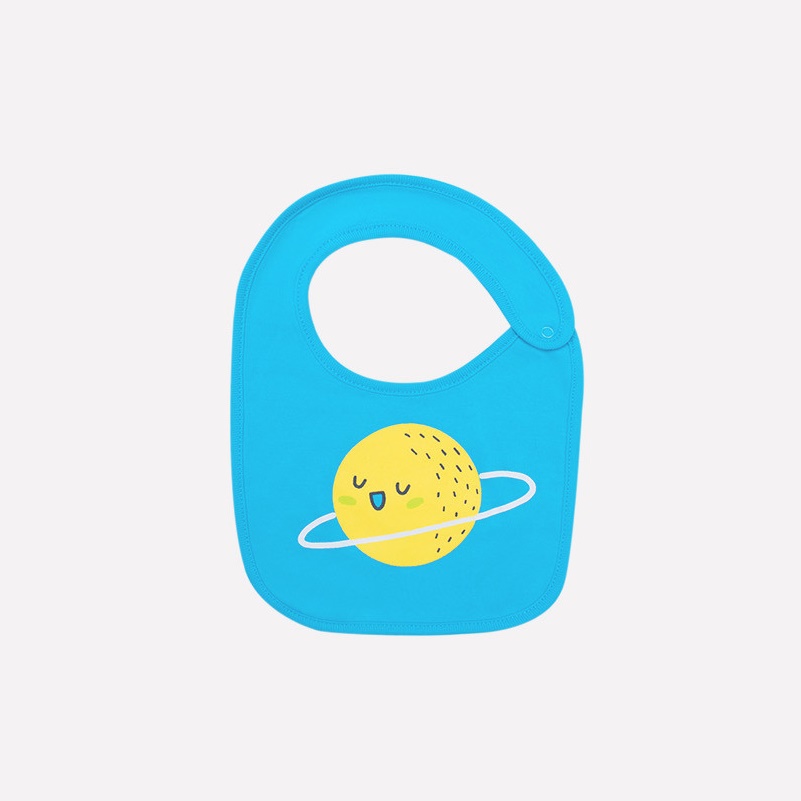 картинка Нагрудник для мальчика Crockid К 8518 голубая бирюза (звезды) от магазина детских товаров ALiSa
