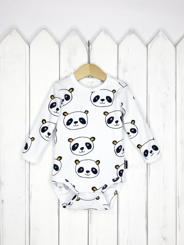 картинка Боди Baby Boom Б86/2-И Панды от магазина детских товаров ALiSa