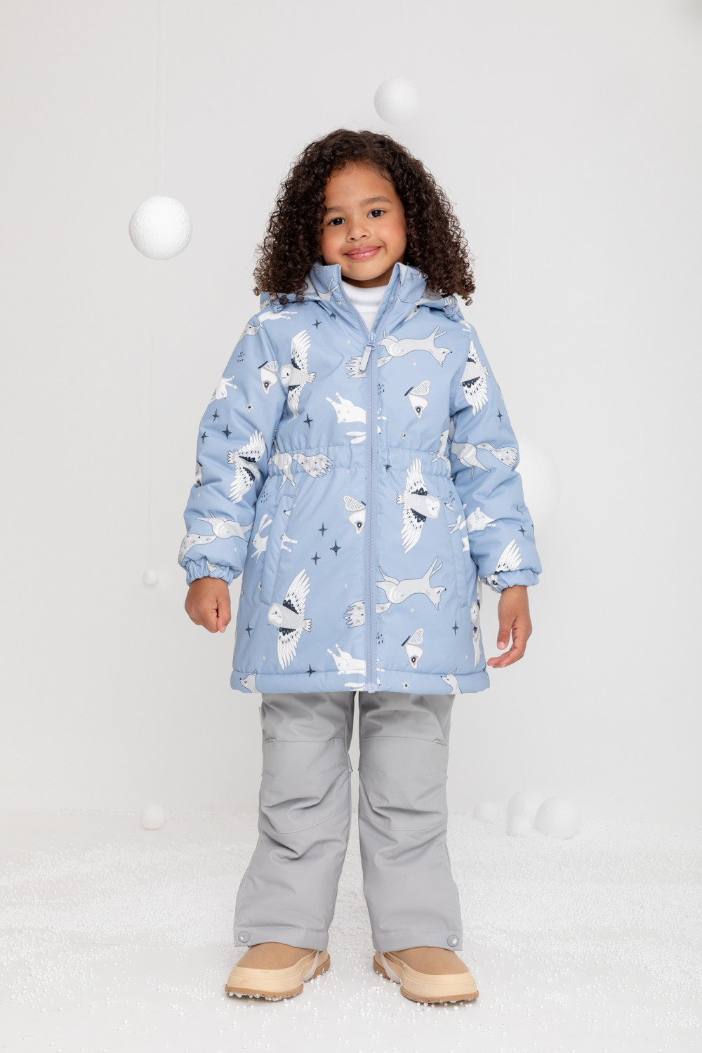 картинка Куртка зимняя для девочки Crockid ВК 38098/н/1 УЗГ от магазина детских товаров ALiSa