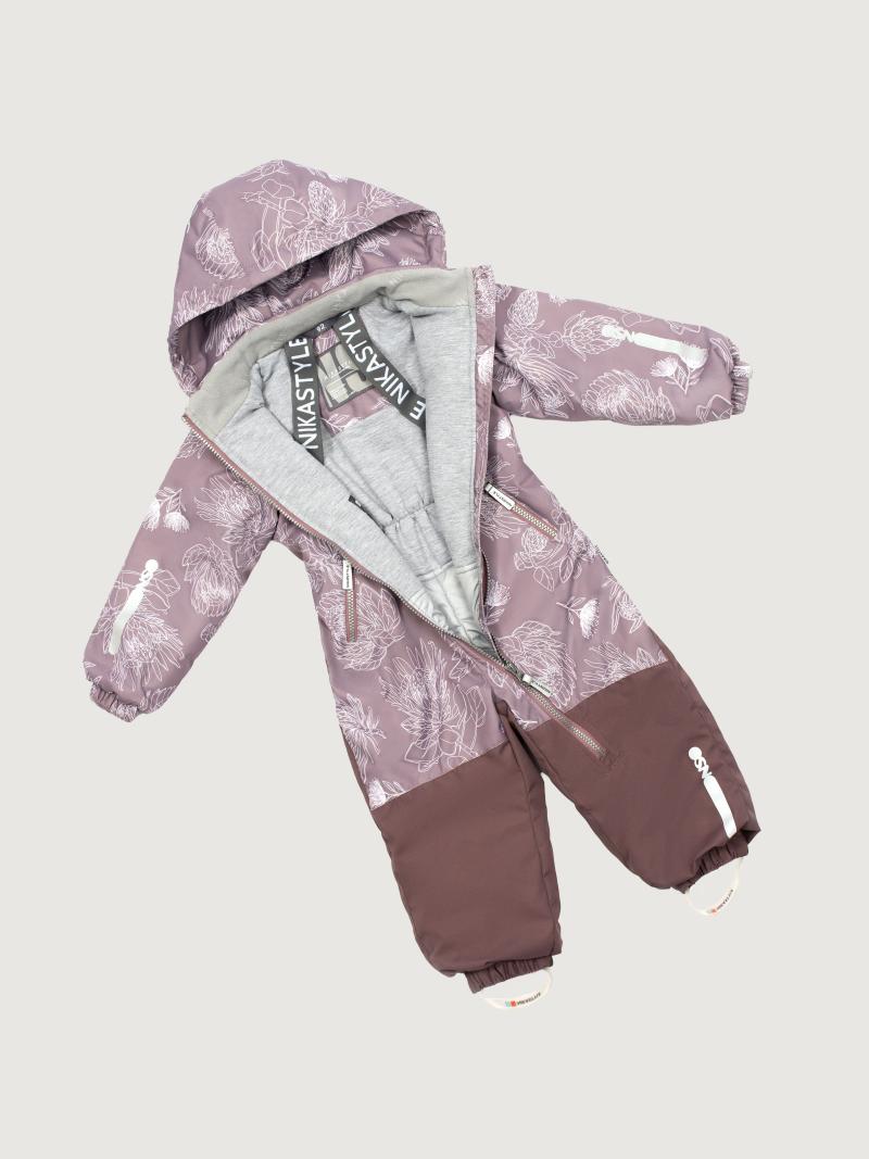 картинка Комбинезон утеплённый для девочки NIKASTYLE 8м1625 Какао шоколад от магазина детских товаров ALiSa