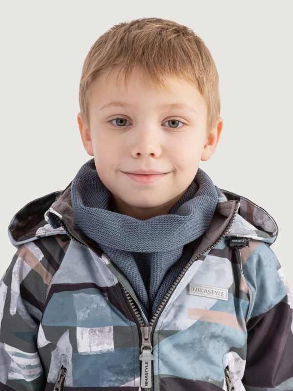 картинка Снуд для мальчика NIKASTYLE 17м11725 Джинс от магазина детских товаров ALiSa