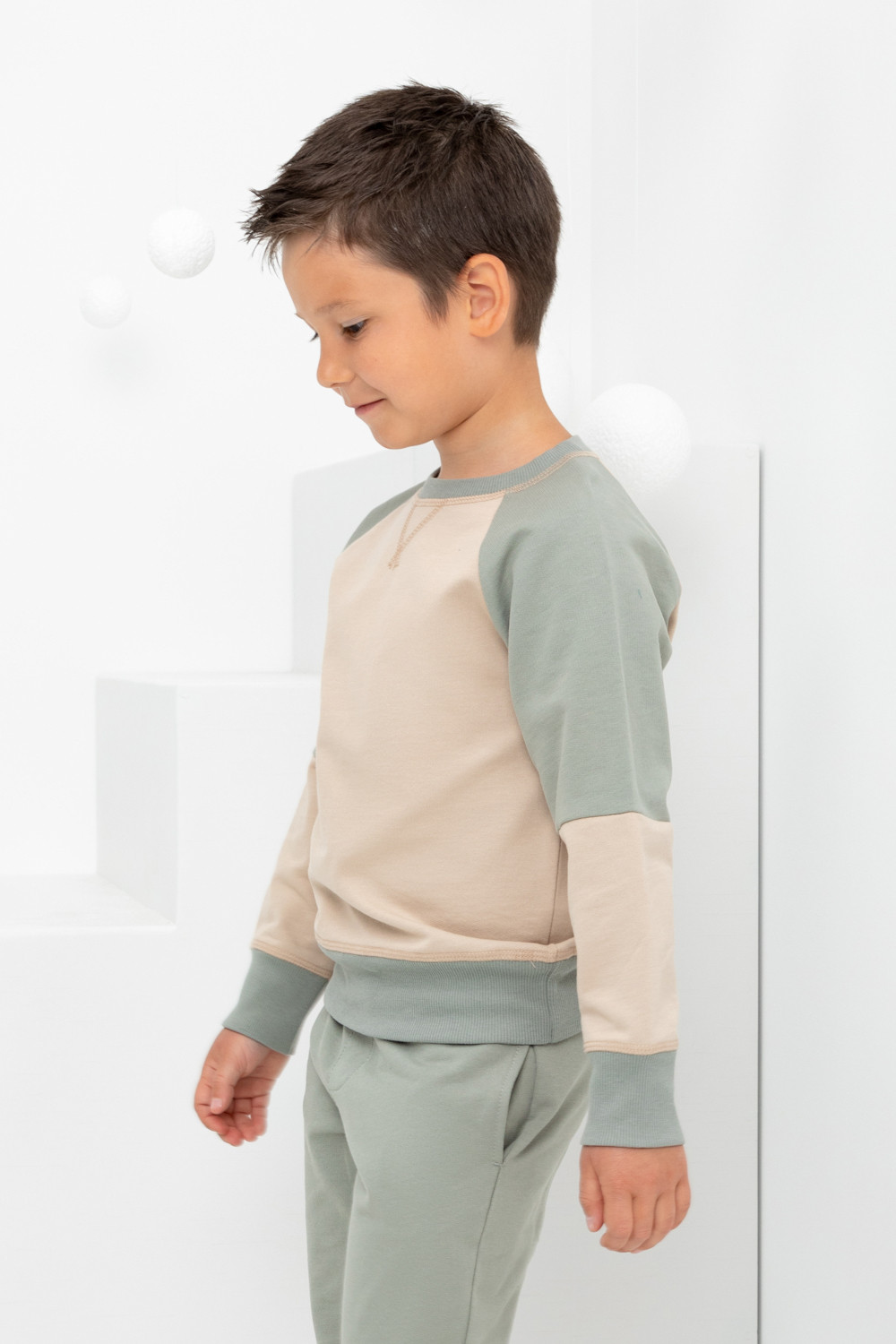 картинка Джемпер для мальчика Crockid КР 302161 темно-бежевый к402  от магазина детских товаров ALiSa