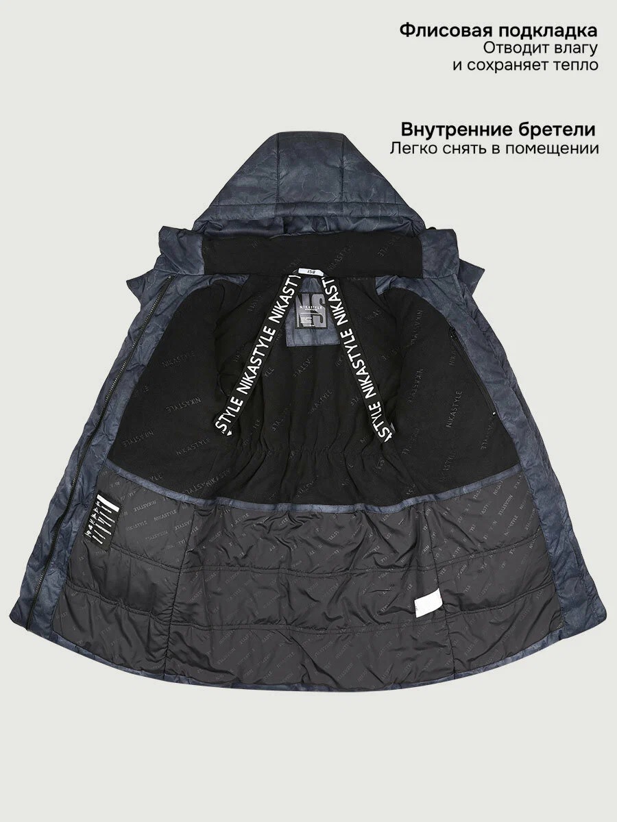 картинка Пальто для девочки NIKASTYLE 6з7425 Черный от магазина детских товаров ALiSa