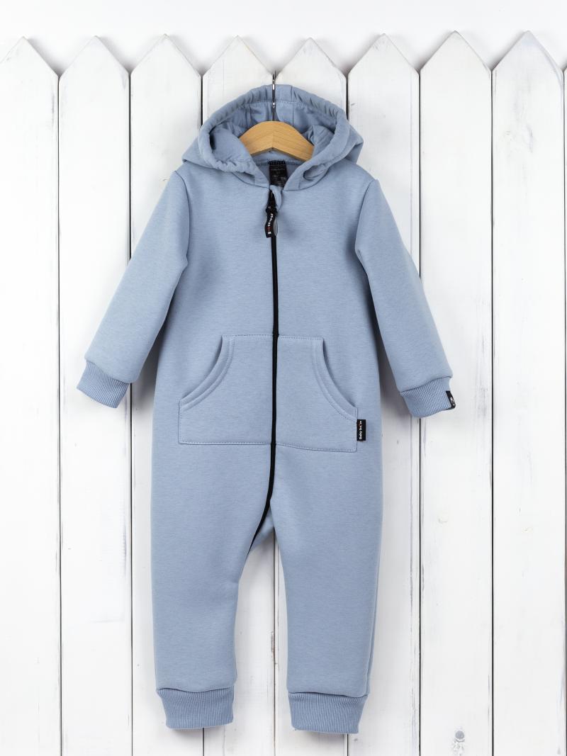 картинка Комбинезон для мальчика Baby Boom К183/29-Ф Серо-голубой от магазина детских товаров ALiSa