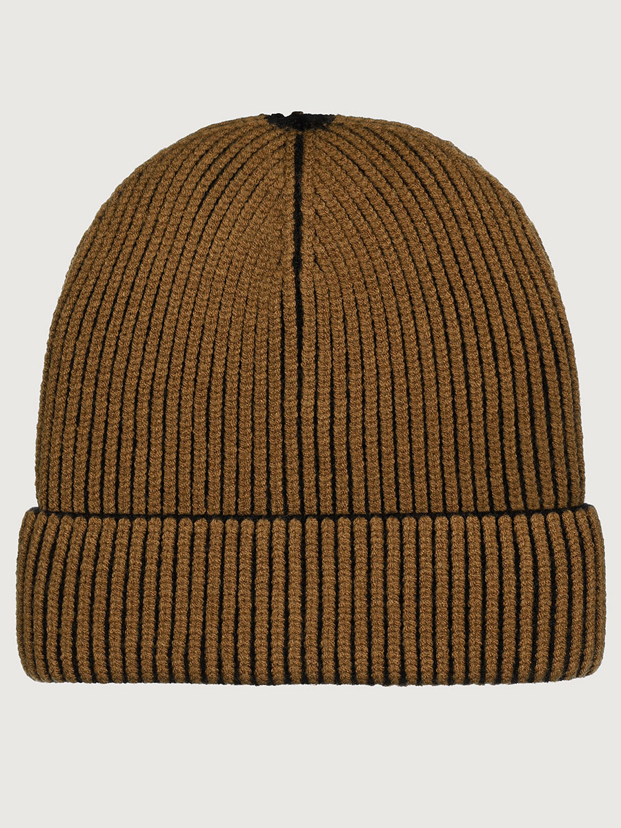 картинка Шапка для мальчика NIKASTYLE 11м11125 Кэмел черный от магазина детских товаров ALiSa