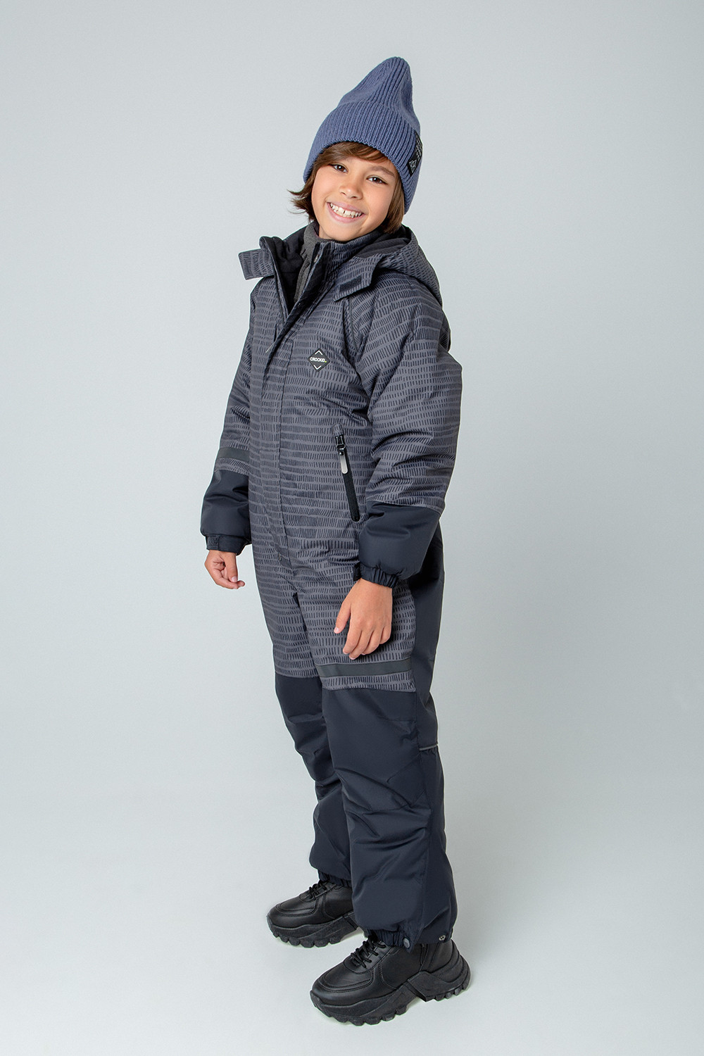 картинка Комбинезон зимний для мальчика Crockid ВК 60056/н/7 ГР от магазина детских товаров ALiSa
