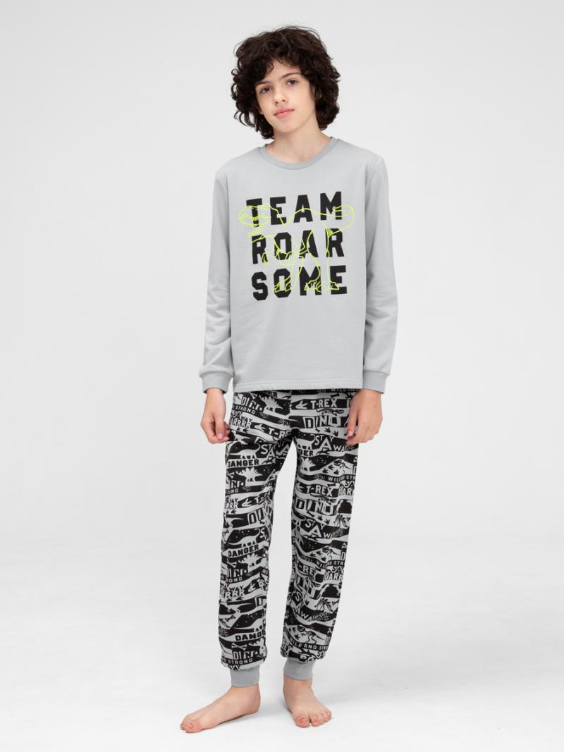 картинка Пижама для мальчика CWJB 50144-23 Серый от магазина детских товаров ALiSa