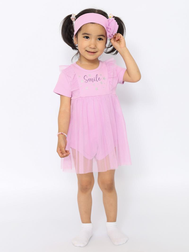 картинка Боди платье для девочки Cherubino CWNG 40063-45 Лаванда от магазина детских товаров ALiSa