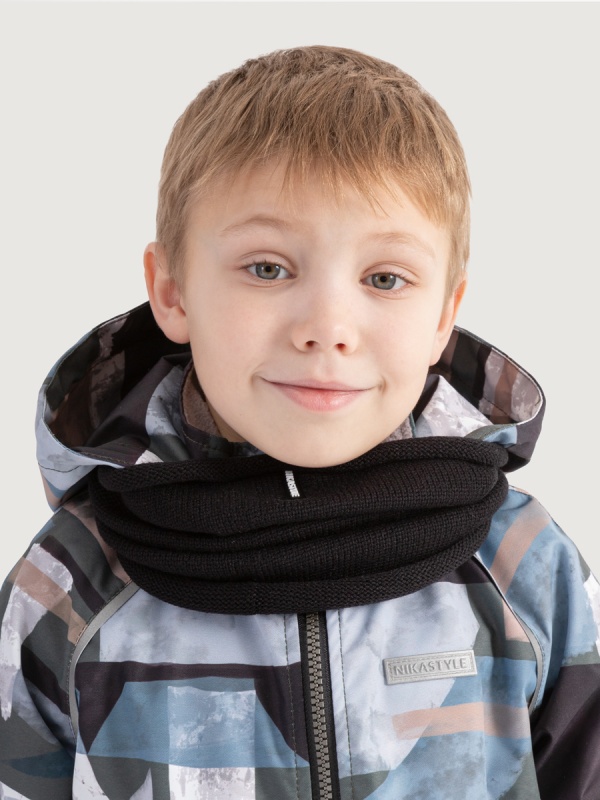 картинка Снуд детский NIKASTYLE 17м11725 Черный от магазина детских товаров ALiSa