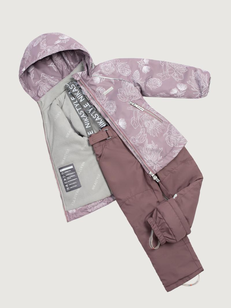 картинка Комплект утеплённый для девочки NIKASTYLE 7м2025 Какао шоколад от магазина детских товаров ALiSa