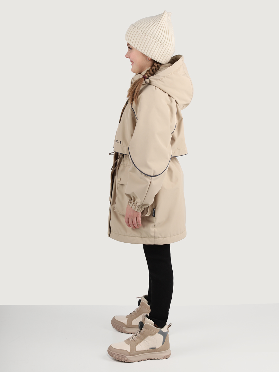 картинка Парка утеплённая для девочки NIKASTYLE 5м3425 Латте от магазина детских товаров ALiSa