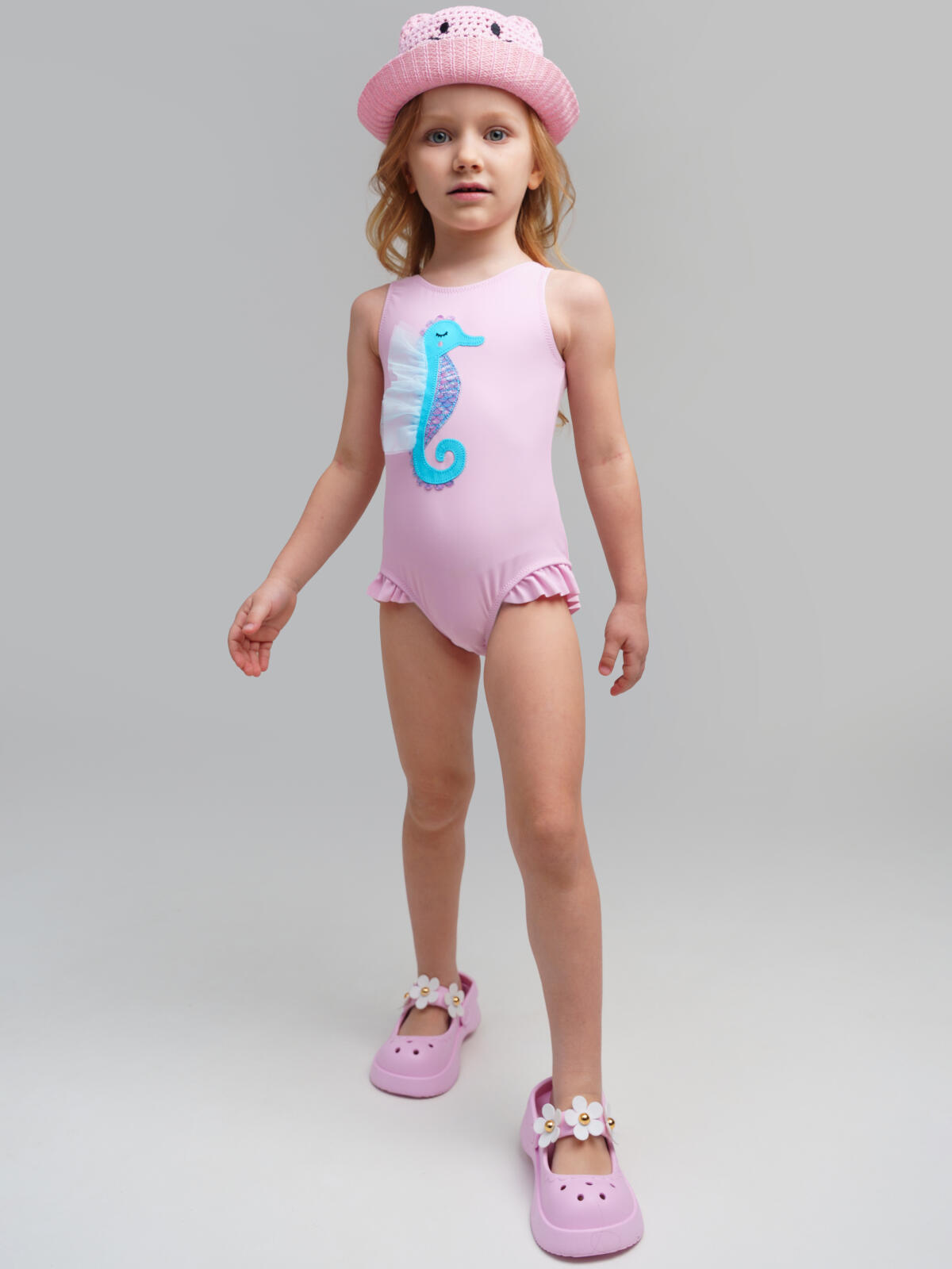 картинка Купальник для девочки PL 12522406 Светло-розовый от магазина детских товаров ALiSa