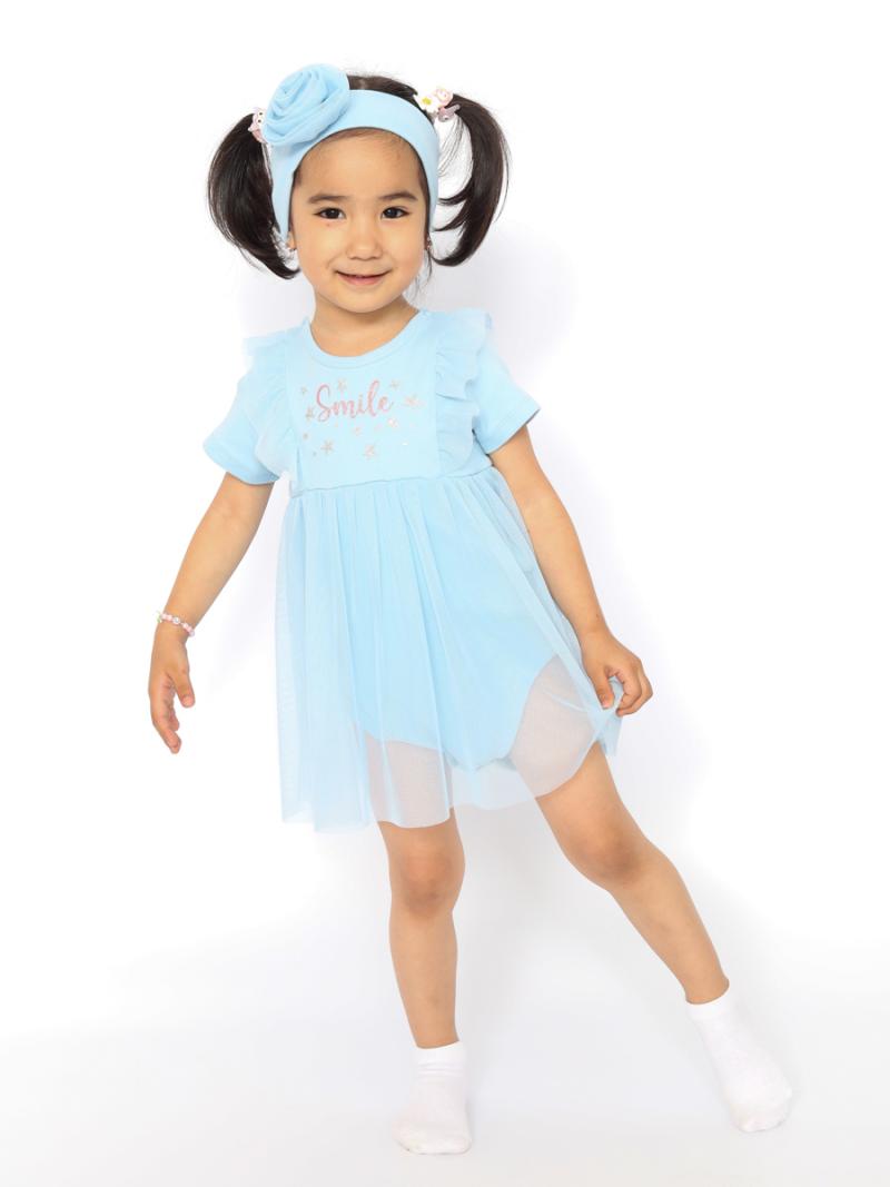 картинка Боди платье для девочки Cherubino CWNG 40063-43 Голубой от магазина детских товаров ALiSa