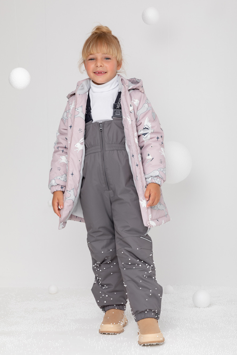картинка Куртка зимняя для девочки Crockid ВК 38098/н/2 УЗГ от магазина детских товаров ALiSa