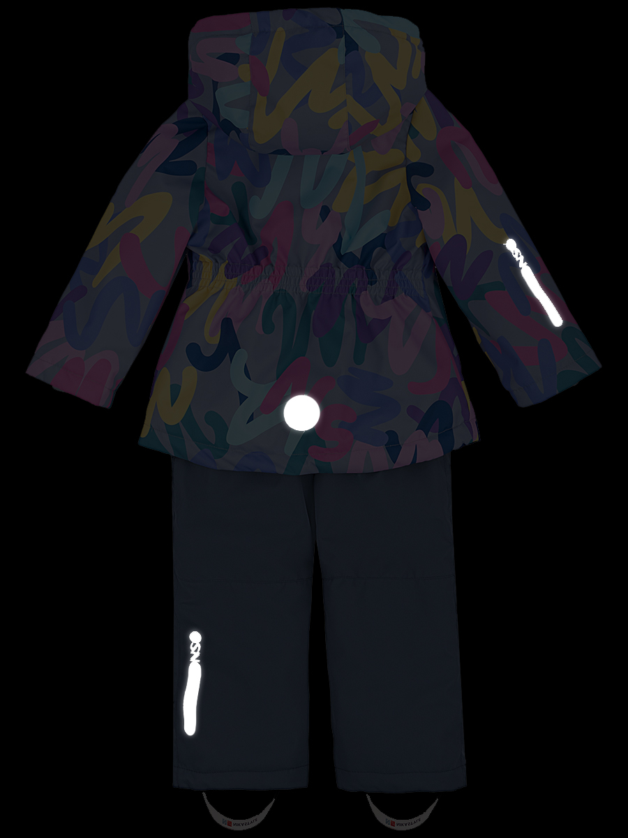 картинка Комплект утепленный для девочки NIKASTYLE 7м0824 розовый серый от магазина детских товаров ALiSa