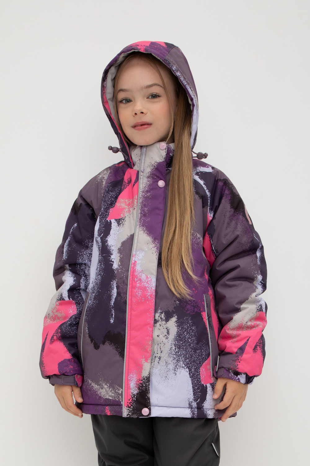 картинка Куртка зимняя для девочки Crockid ВК 38097/н/1 ГР от магазина детских товаров ALiSa